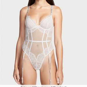 VS xs red lace teddy/bodysuit